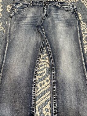 TRUE luck
 Men's Bootcut Jeans in Faded Blue Denim
